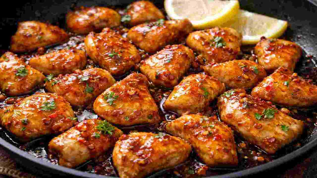 Pollo al miele piccante in padella euraeditoriale.it